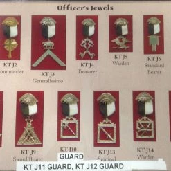 Vendor-unknown Knight Templar KT Officer's Jewel Set