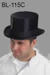 Vendor-unknown Top Hat-Master's Silk Hat - Non Collapsible - SIZE Blue Lodge