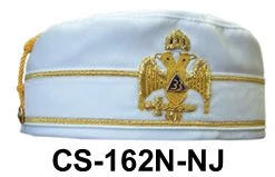 Vendor-unknown Consistory Scottish Rite 33 Degree White Cap Northern Jurisdiction