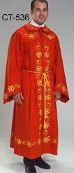 Vendor-unknown One Piece Robe - Red & Gold Costumes