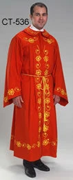 Vendor-unknown One Piece Robe - Red & Gold Costumes