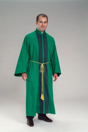 Vendor-unknown One Piece Robe - Standing Collar