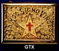 Vendor-unknown Gold Buckle - Texas - CURRENTLY OUT OF STOCK Knight Templar