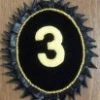 Vendor-unknown Knight Templar Rosette - Commandery Number In Gold Bullion