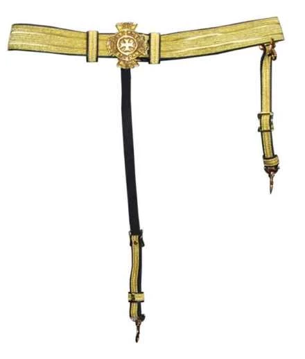 Vendor-unknown Knights Of St. John Officers Below Brigadier General Belt Knights Of St John