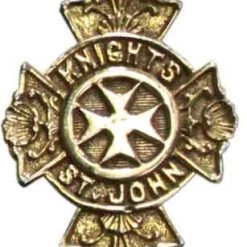 Vendor-unknown Knights Of St. John Buckle - Gold Knights Of St John