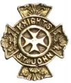 Vendor-unknown Knights Of St. John Buckle - Gold Knights Of St John