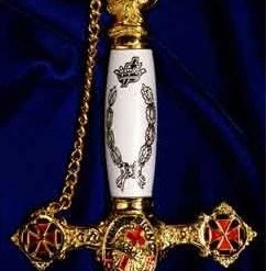 Vendor-unknown Knight Templar - KT 16C With Chain - Louisiana, Michigan And Virginia Regulation Sword