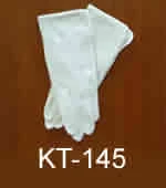 Vendor-unknown White Cotton Gloves With Rubber Dot Palms Knights Of St John