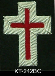 Vendor-unknown 2" Silver Bullion Passion Cross Knight Templar