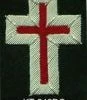 Vendor-unknown 2" Silver Bullion Passion Cross Knight Templar