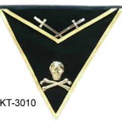 Vendor-unknown Apron - Gold Skull & Crossbones Knight Templar
