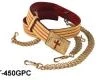 Vendor-unknown Knight Templar Red Belt With Red & Gold Lace