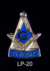 Vendor-unknown Lapel Pins 25 Year Blue Lodge Lapel Pin