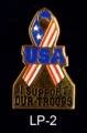 Vendor-unknown Lapel Pins I Support Our Troops Lapel Pin