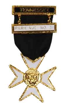 Vendor-unknown Malta Jewel With Two Bars Knight Templar