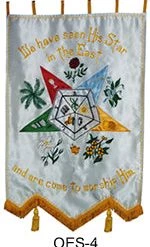 Vendor-unknown Eastern Star Signet Banner Order Of Eastern Star & Heroines Of Templar Crusad