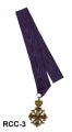 Vendor-unknown Sovereign/Past Sovereign Jewel On Purple Moire Ribbon Collar