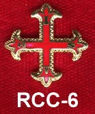 Vendor-unknown RCC Members Lapel Pin - Gold Filled Red Cross Of Constantine