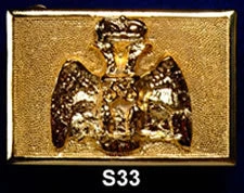 Vendor-unknown Knight Templar Scottish Rite 33rd Degree Buckle