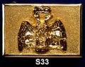 Vendor-unknown Knight Templar Scottish Rite 33rd Degree Buckle